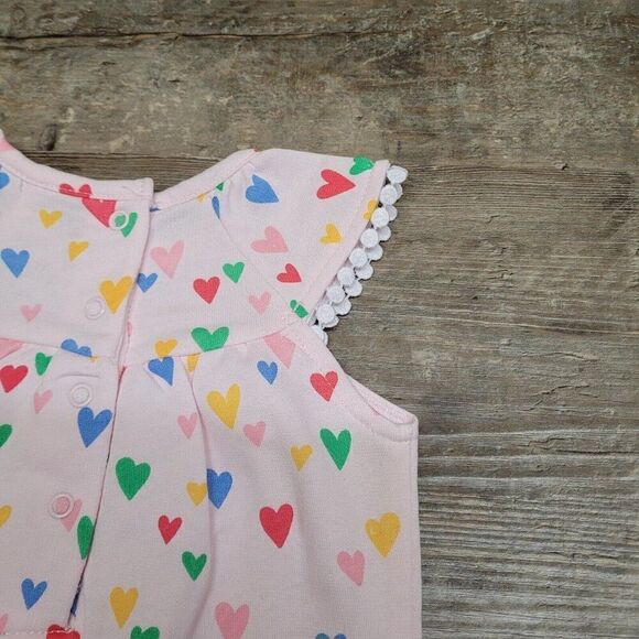 Little Me Dillard's Heart Print Girls 3 Months Jumpsuit & Headband, 2 Piece Set - Picture 7 of 16